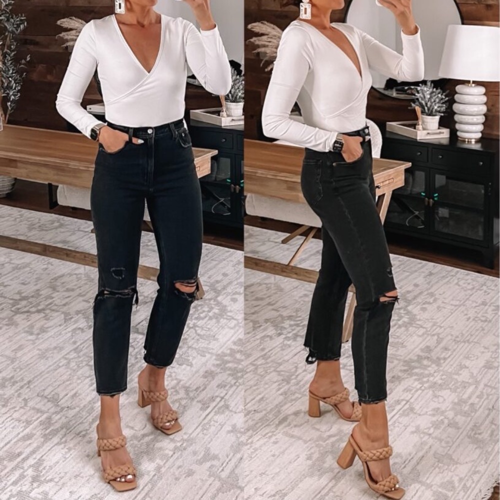 NWT Abercrombie & Fitch 90s Straight Ultra High Rise Curve Love Jeans 4 or 27